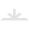 Ekena Millwork Richland Architectural Grade PVC Gable Bracket, 48"W x 20"H x 2"D x 4"F, 10/12 Pitch GBP048X20X0204RIC00 - alternate 3